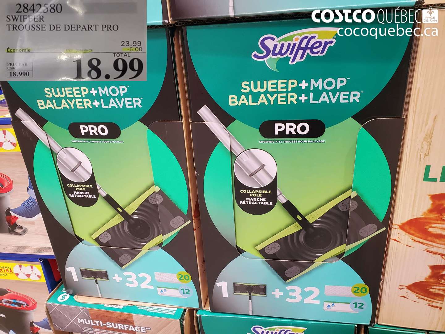 2842580 SWIFFER TROUSSE DE DEPART PRO ($5.00 INSTANT SAVINGS EXPIRES ON 2024-06-28) $18.99