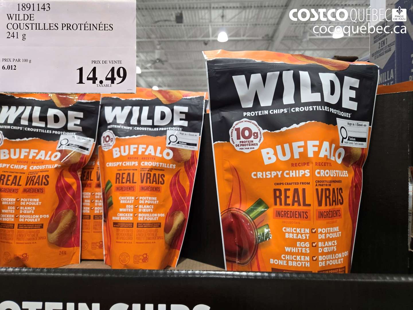 1891143 WILDE COUSTILLES PROTÉINÉES $14.49