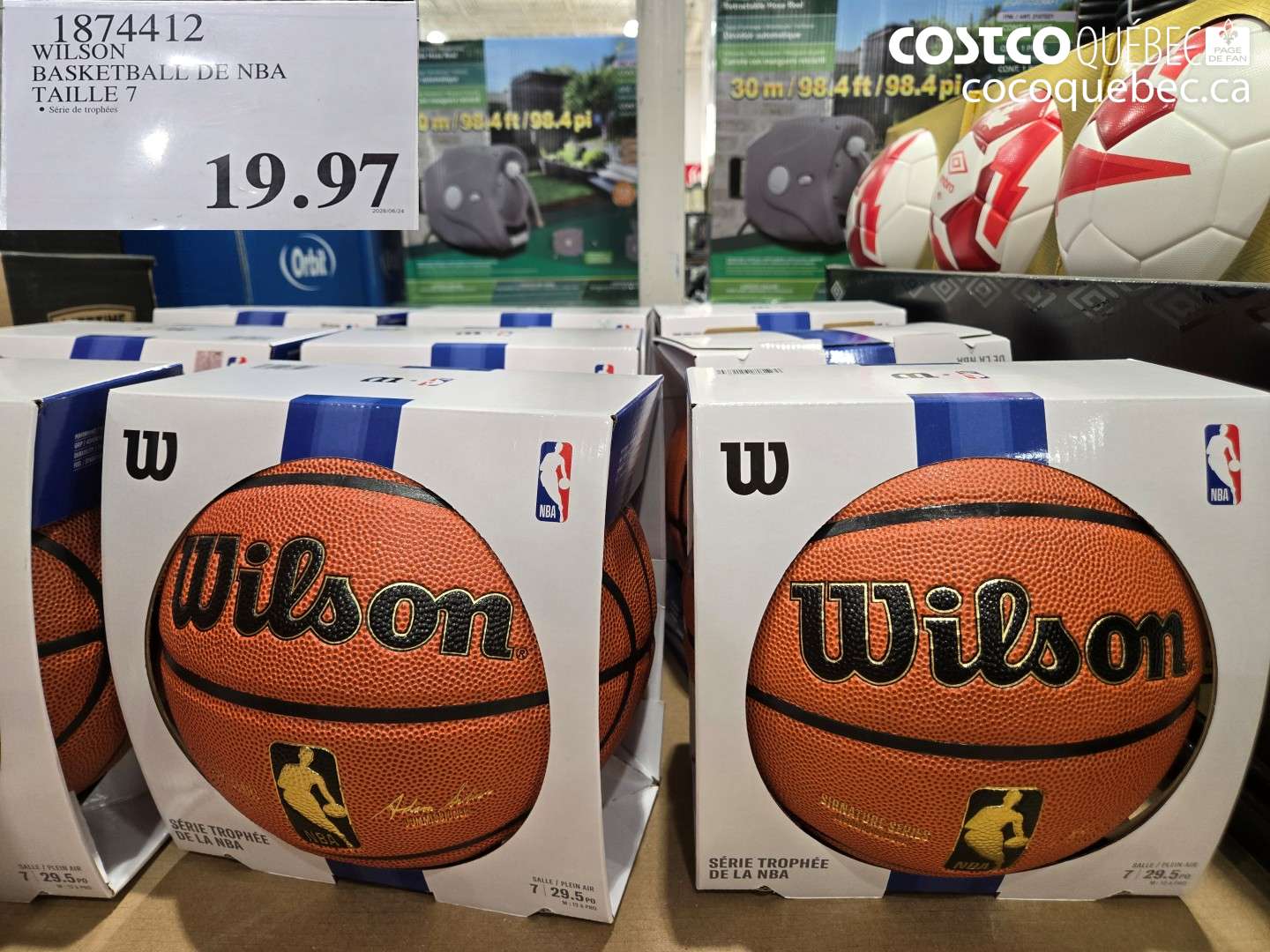 1874412 WILSON BASKETBALL DE NBA TAILLE 7 $19.97