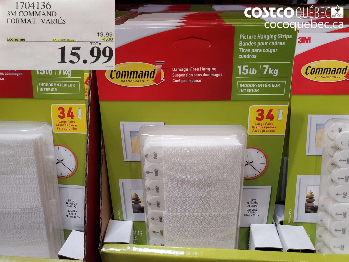 1704136 3M COMMAND FORMAT VARIÉS ($4.00 INSTANT SAVINGS EXPIRES ON 2026-07-26) $15.99