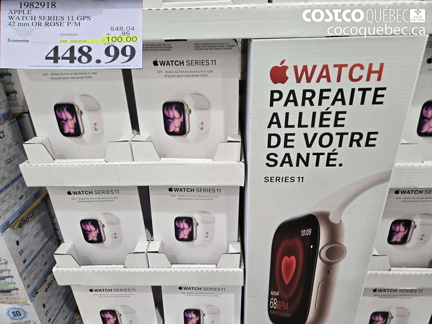1982918 APPLE WATCH SERIES 11 GPS 42 MM OR ROSE P/M ($100.00 INSTANT SAVINGS EXPIRES ON 2026-07-05) $448.99