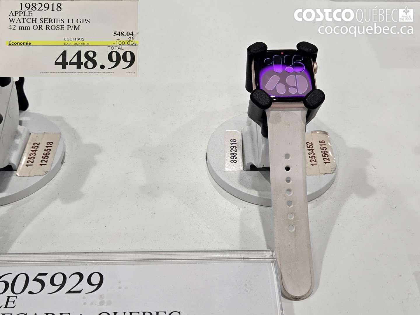 1982918 APPLE WATCH SERIES 11 GPS 42 MM OR ROSE P/M ($100.00 INSTANT SAVINGS EXPIRES ON 2026-08-06) $448.99