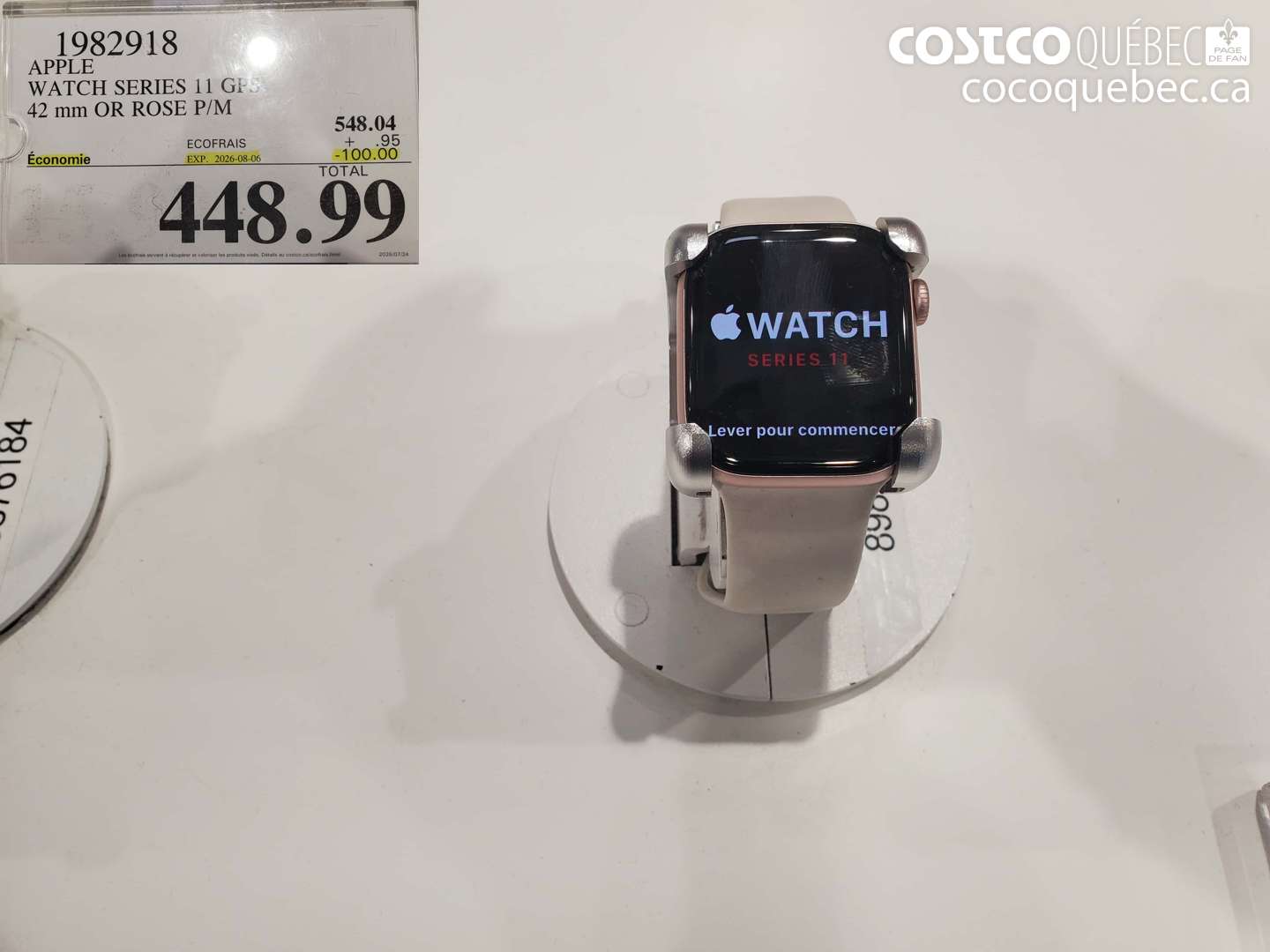 1982918 APPLE WATCH SERIES 11 GPS 42 MM OR ROSE P/M ($100.00 INSTANT SAVINGS EXPIRES ON 2026-08-06) $448.99