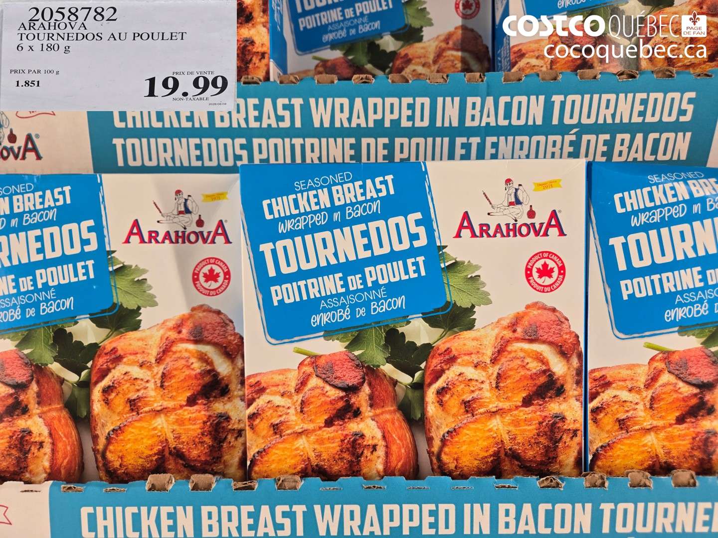 2058782 ARAHOVA TOURNEDOS AU POULET $19.99