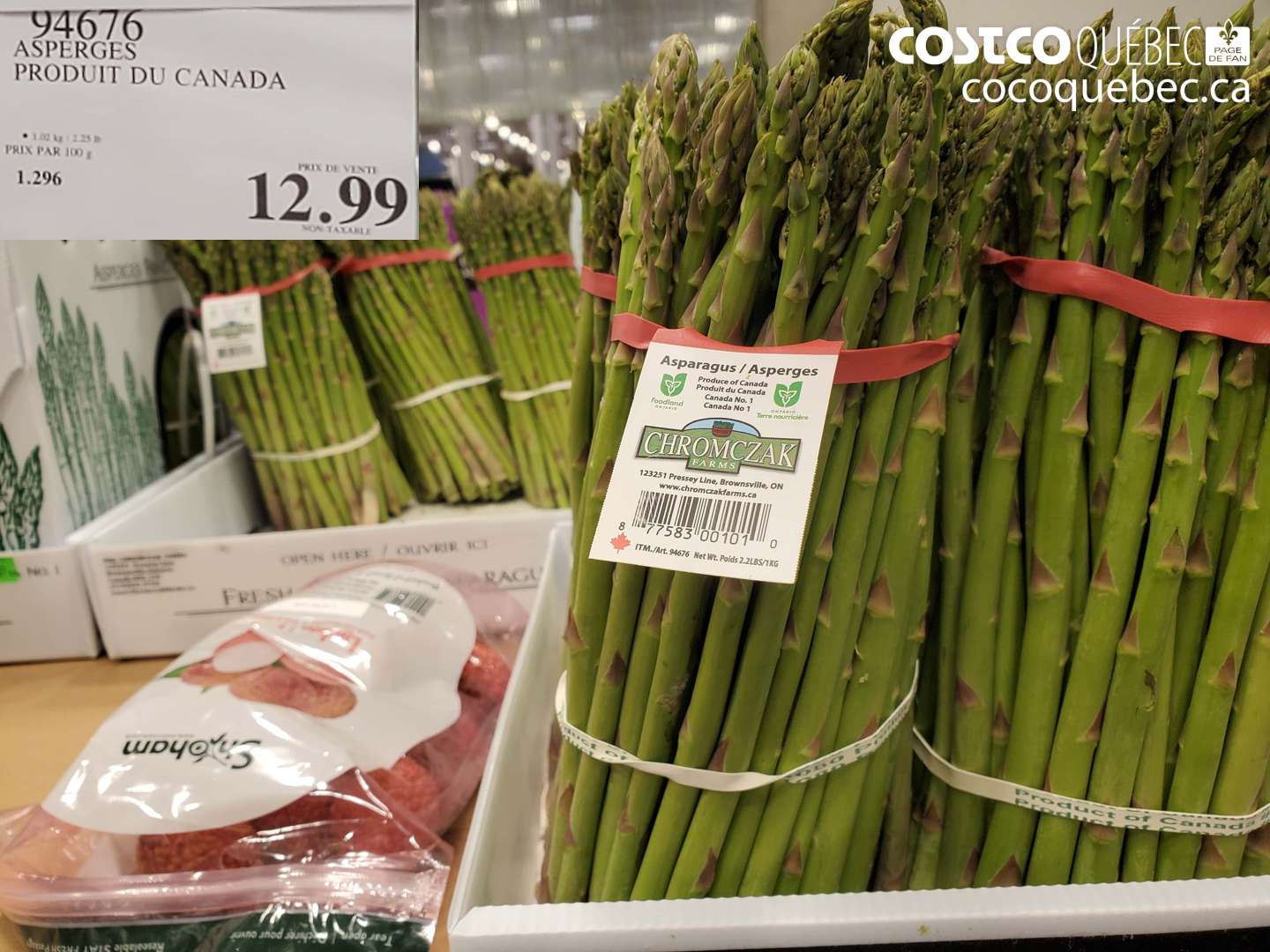 94676 ASPERGES PRODUIT DU CANADA $12.99