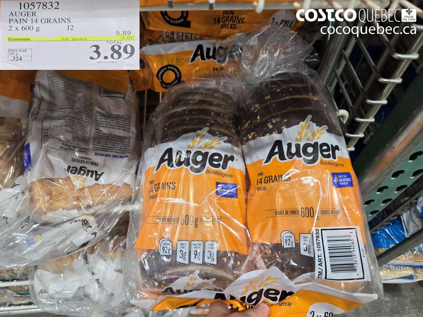 1057832 AUGER PAIN 14 GRAINS ($2.00 INSTANT SAVINGS EXPIRES ON 2026-08-02) $3.89