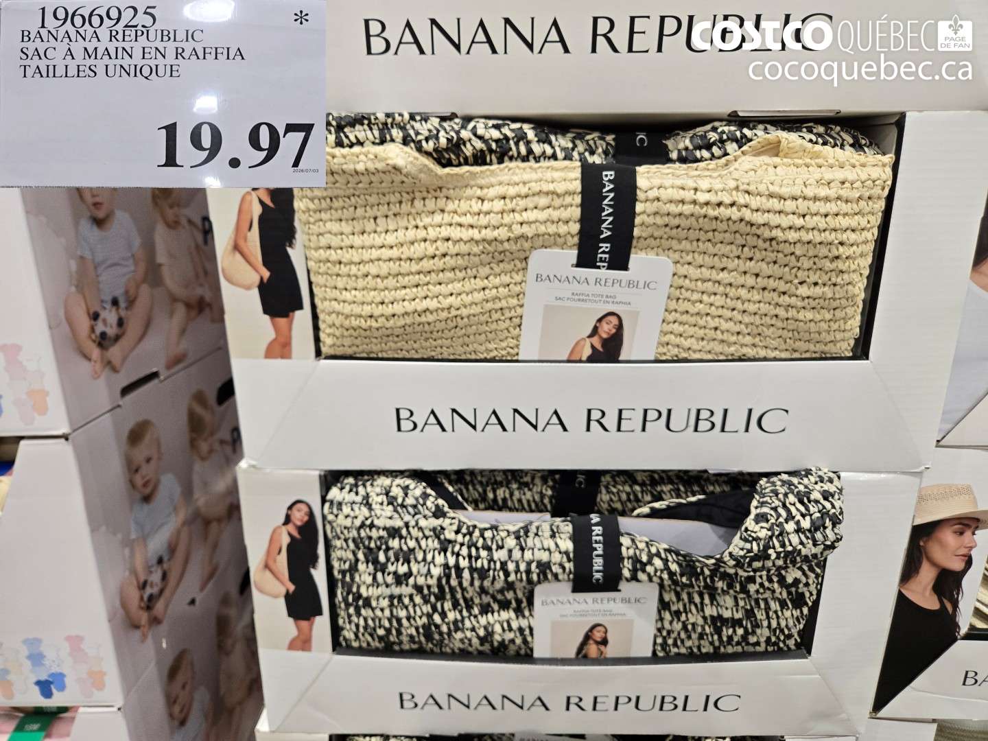 1966925 BANANA REPUBLIC SAC À MAIN EN RAFFIA TAILLES UNIQUE $19.97