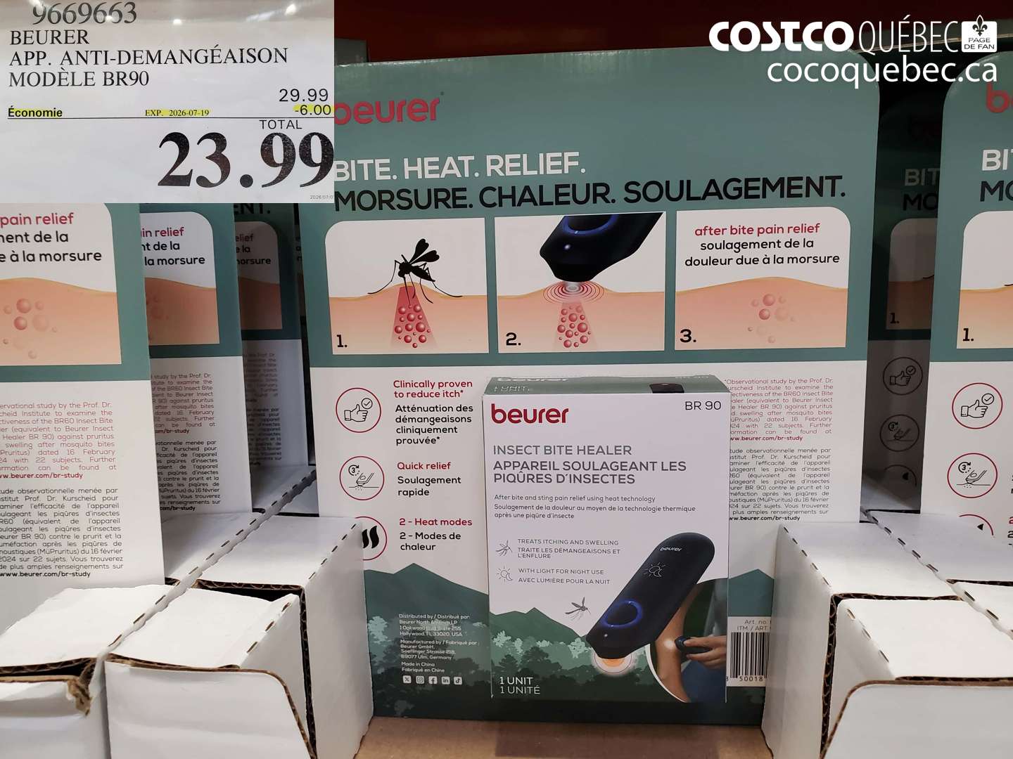 9669653 BEURER APP. ANTI-DÉMANGEAISON MODÈLE BR90 ($6.00 INSTANT SAVINGS EXPIRES ON 2026-07-19) $23.99
