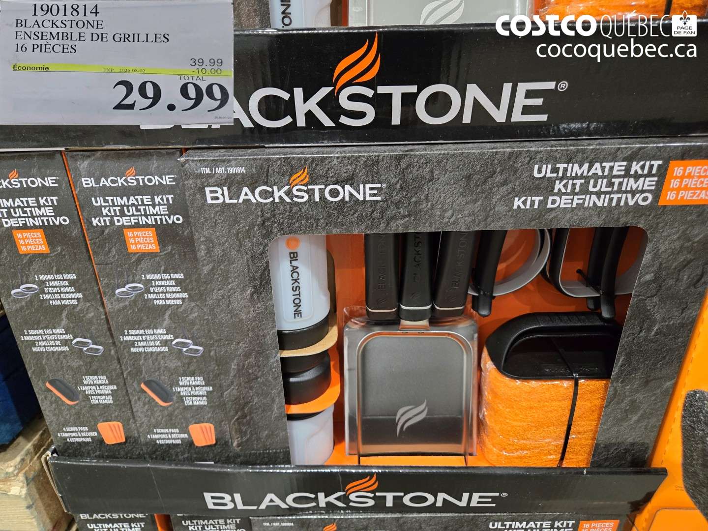 1901814 BLACKSTONE ENSEMBLE DE GRILLES 16 PIÈCES ($10.00 INSTANT SAVINGS EXPIRES ON 2026-08-02) $29.99