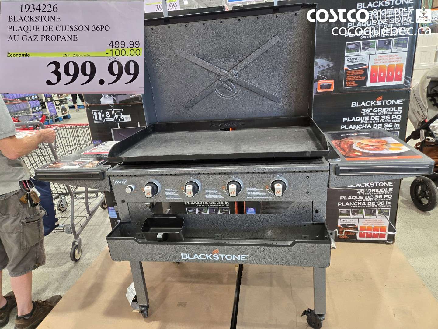 1934226 BLACKSTONE PLAQUE DE CUISSON 36PO AU GAZ PROPANE ($100.00 INSTANT SAVINGS EXPIRES ON 2026-07-26) $399.99