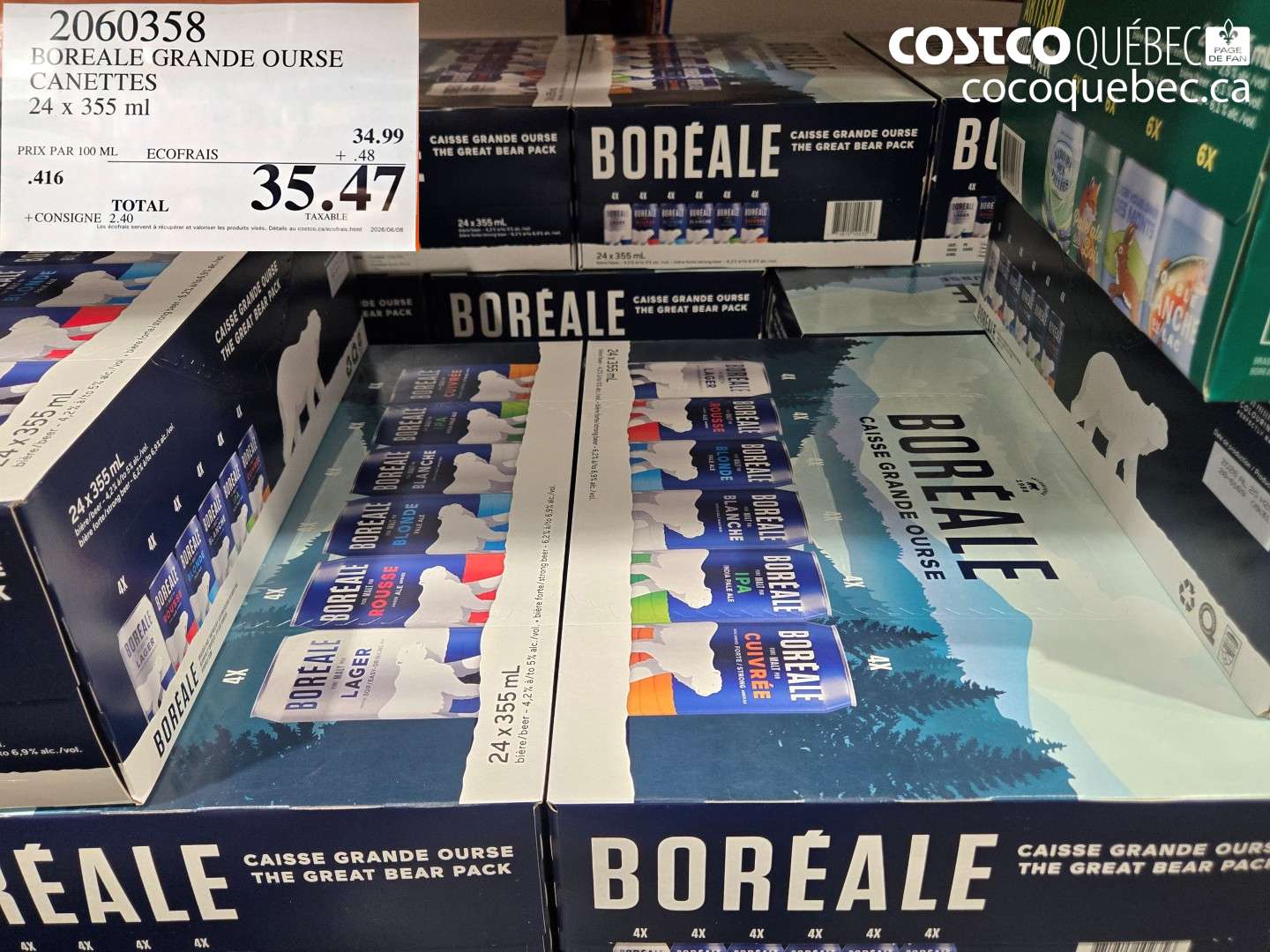 2060358 BOREALE GRANDE OURSE CANETTES $35.47
