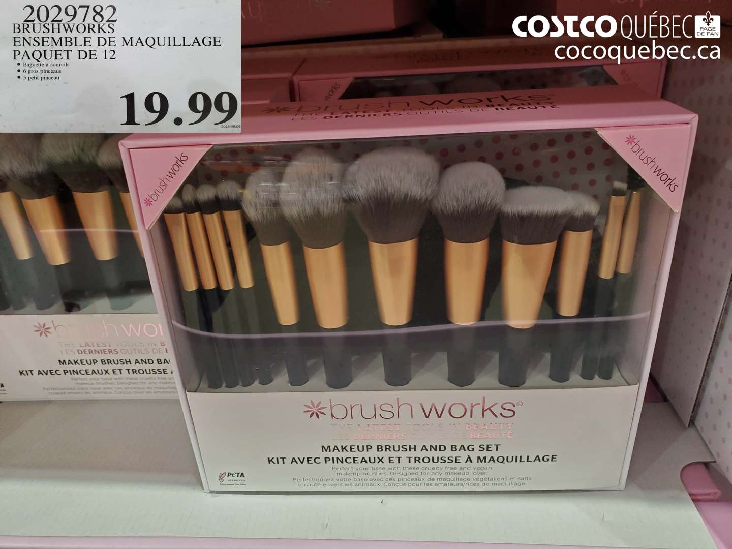 2029782 BRUSHWORKS ENSEMBLE DE MAQUILLAGE PAQUET DE 12 $19.99