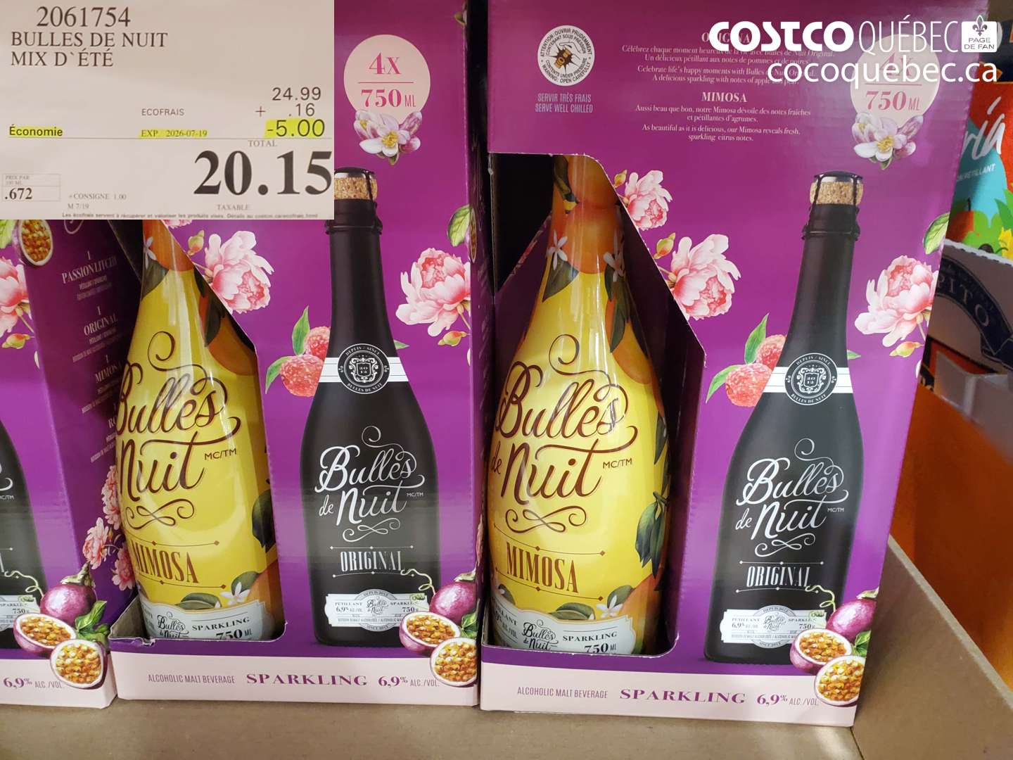 2061754 BULLES DE NUIT MIX D'ÉTÉ ($5.00 INSTANT SAVINGS EXPIRES ON 2026-07-19) $20.15