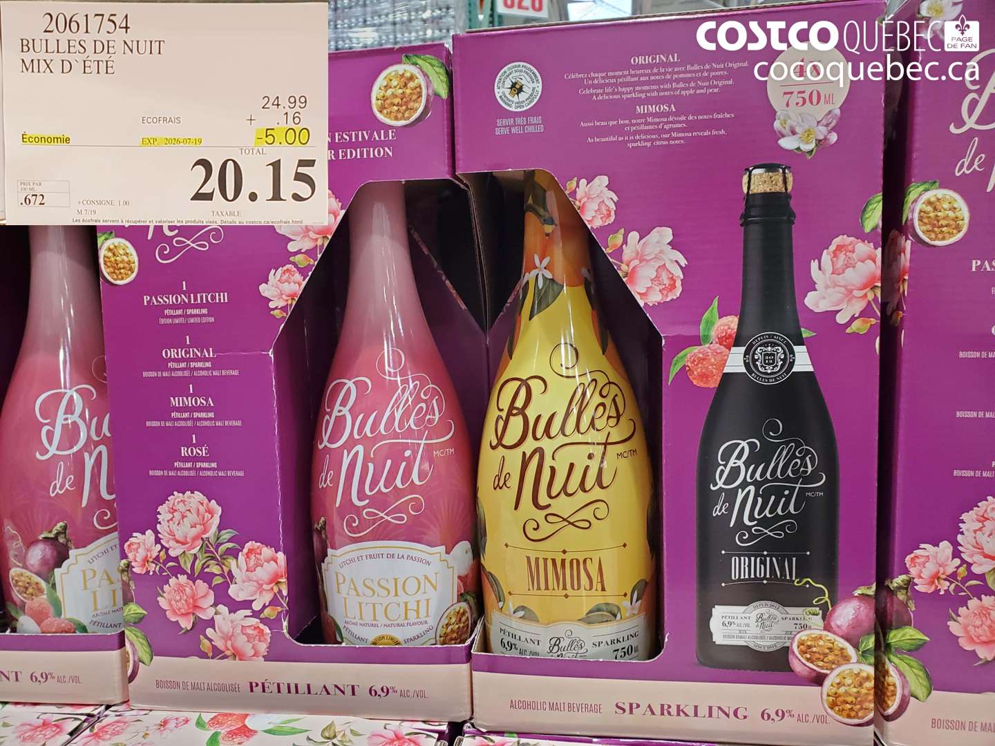 2061754 BULLES DE NUIT MIX D'ÉTÉ ($5.00 INSTANT SAVINGS EXPIRES ON 2026-07-19) $20.15