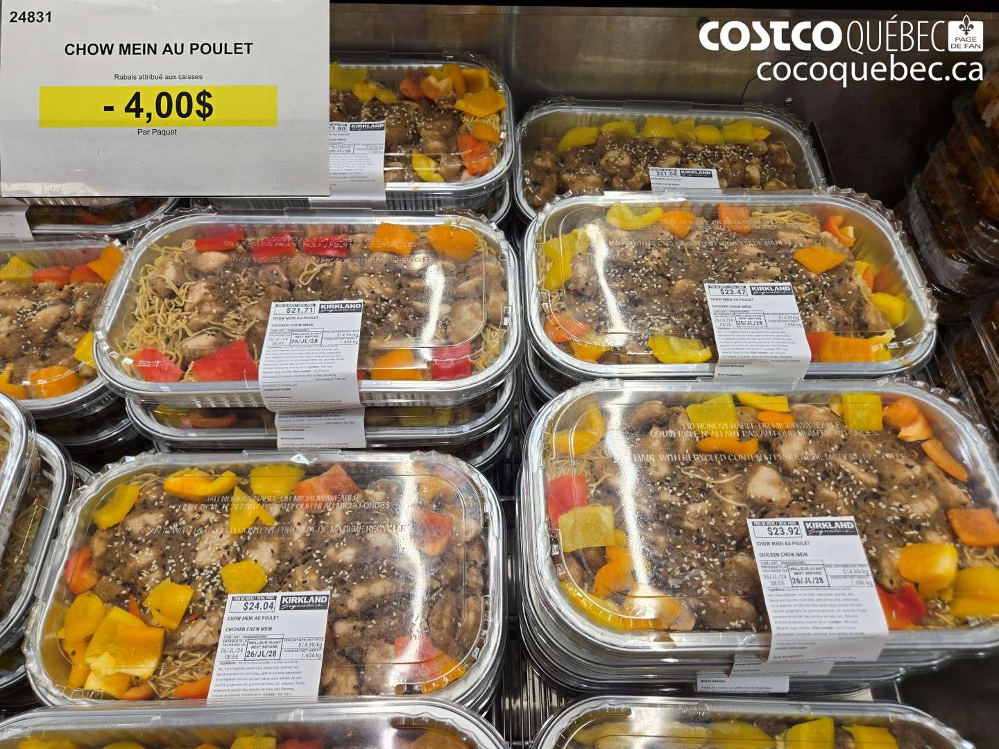 24831 CHOW MEIN AU POULET ($4.00 INSTANT SAVINGS)
