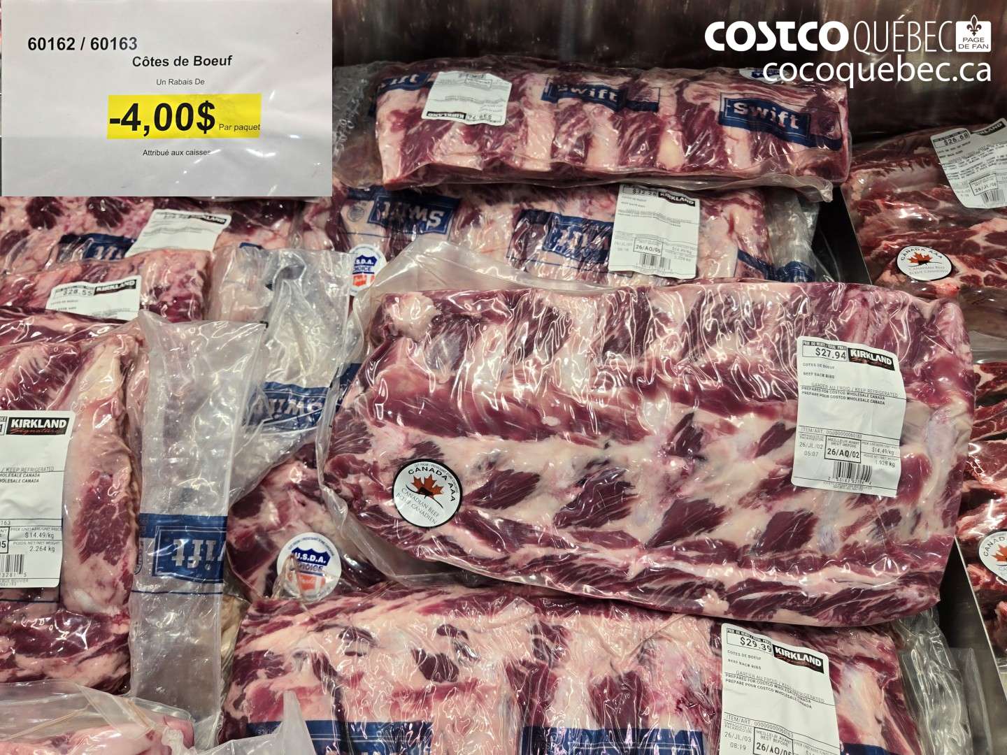 60162 CÔTES DE BOEUF ($4.00 INSTANT SAVINGS)