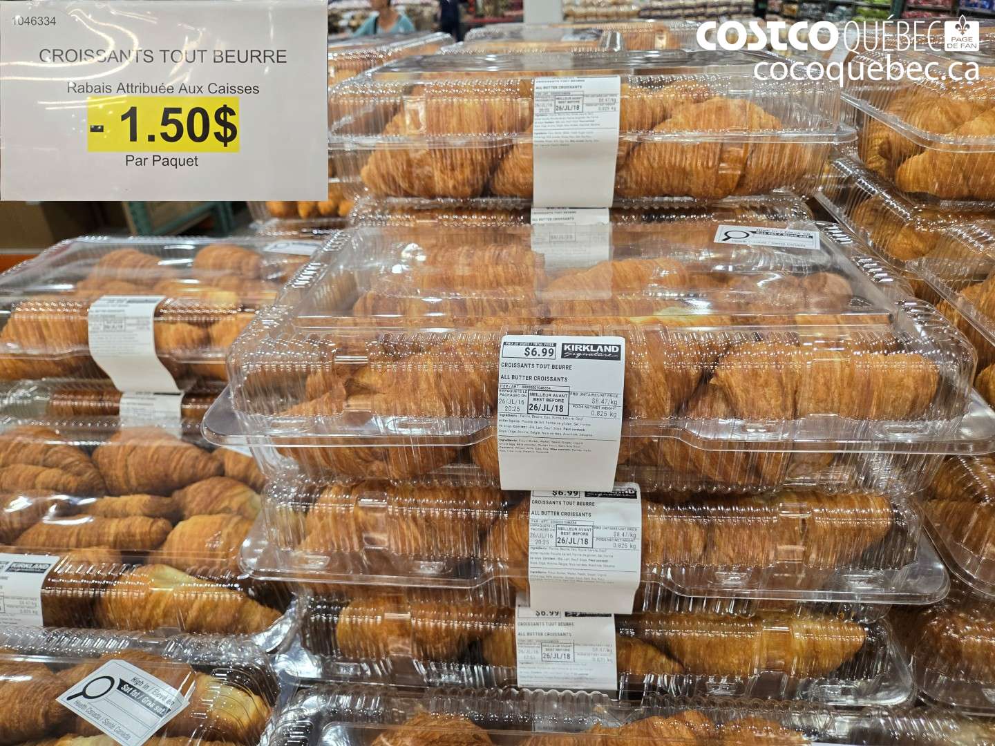 1046334 CROISSANTS TOUT BEURRE ($1.50 INSTANT SAVINGS)