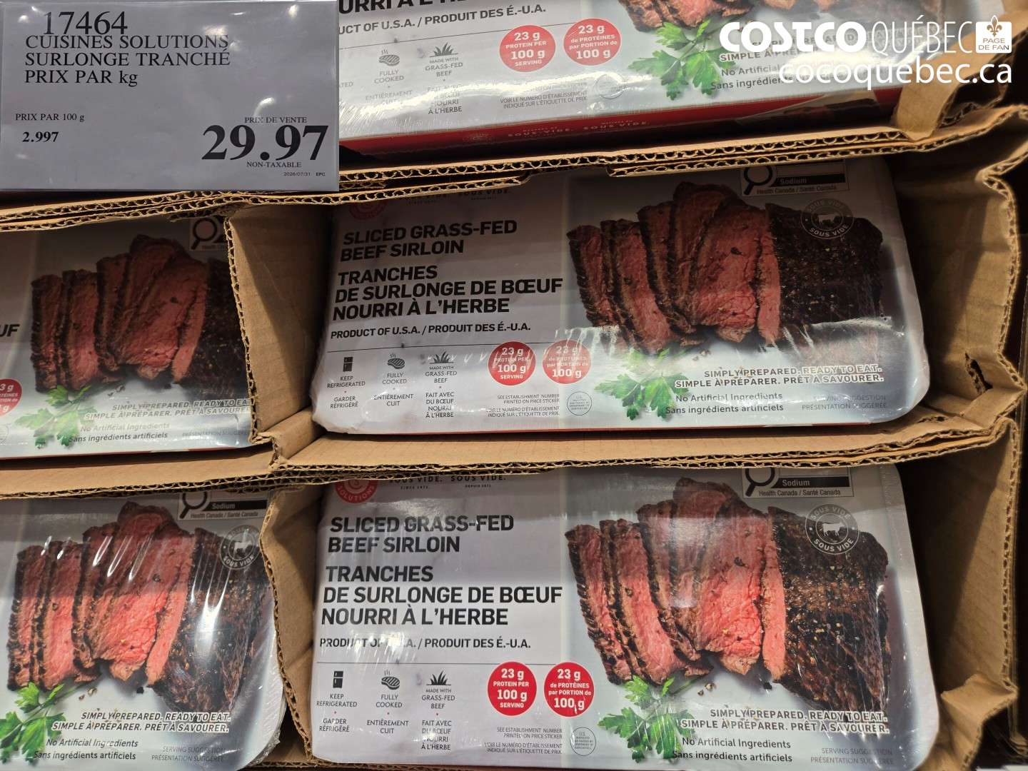 17464 CUISINES SOLUTIONS SURLONGE TRANCHÉ $29.97