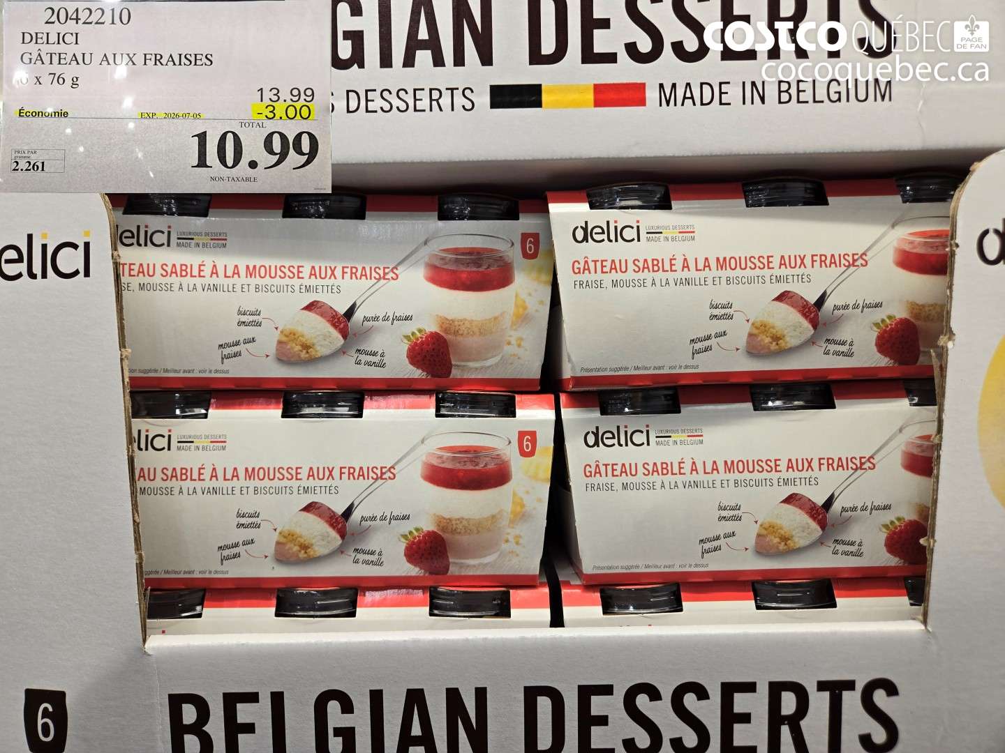 2042210 DELICI GÂTEAU AUX FRAISES ($3.00 INSTANT SAVINGS EXPIRES ON 2026-07-05) $10.99