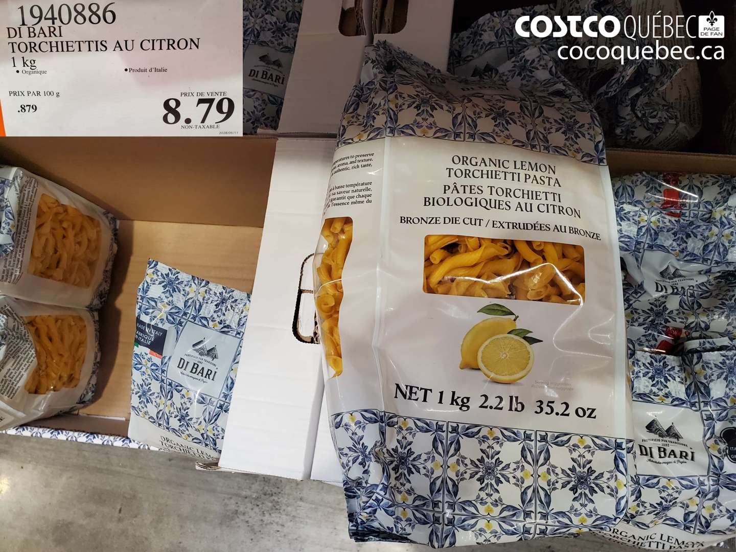 1940886 DI BARI TORCHIETTIS AU CITRON 1 KG $8.79