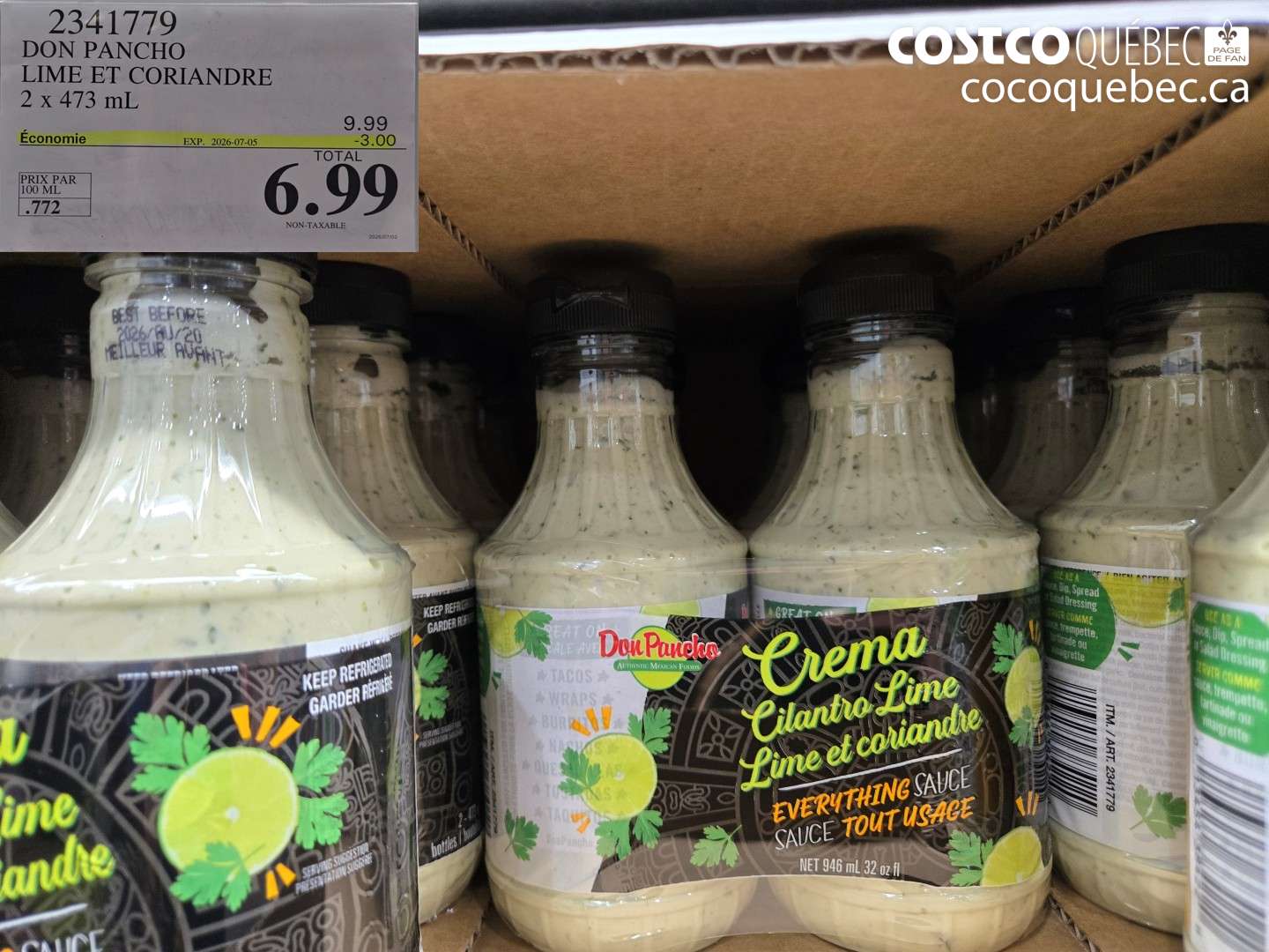2341779 DON PANCHO LIME ET CORIANDRE ($3.00 INSTANT SAVINGS EXPIRES ON 2026-07-05) $6.99