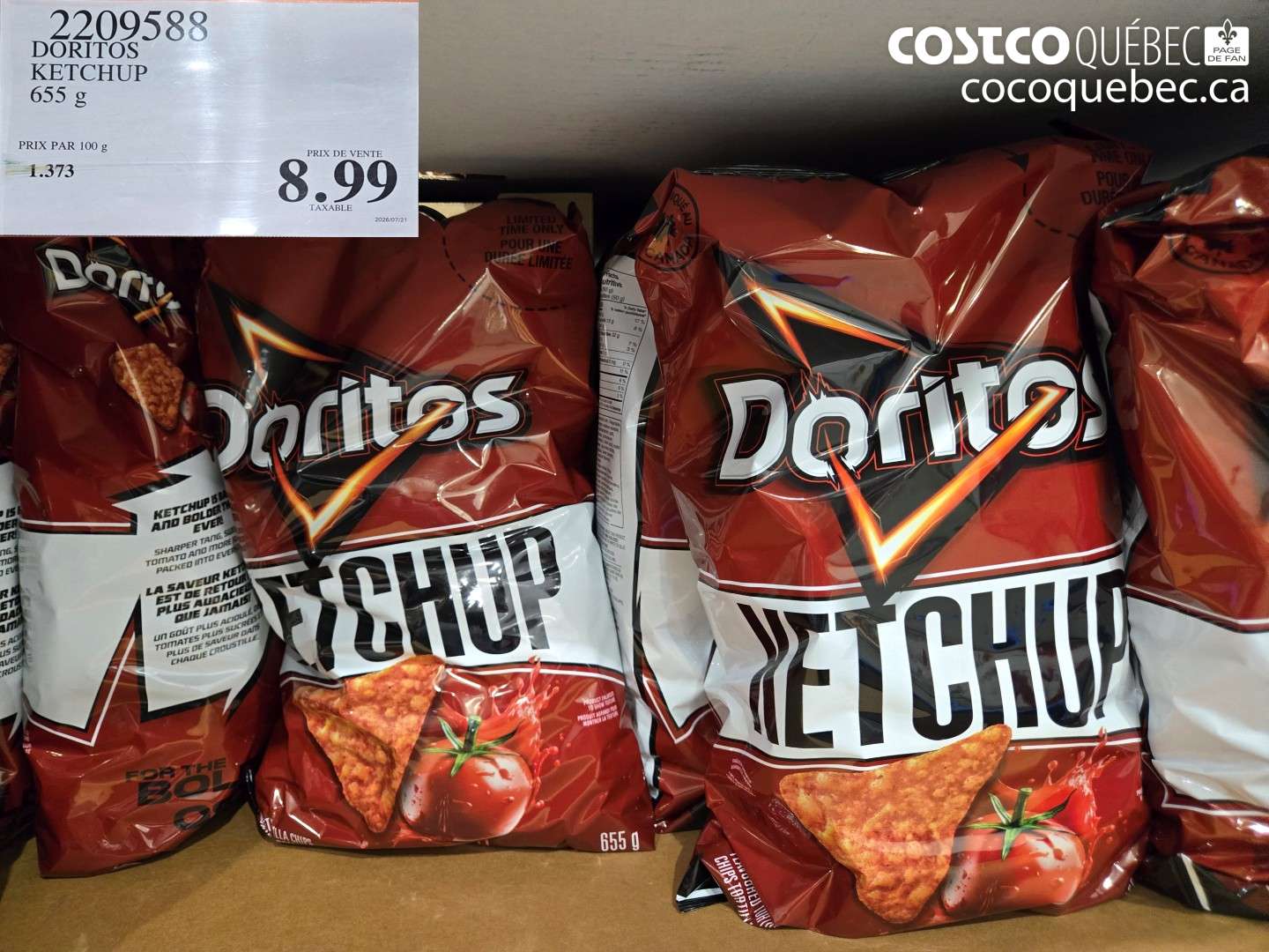 2209588 DORITOS KETCHUP $8.99