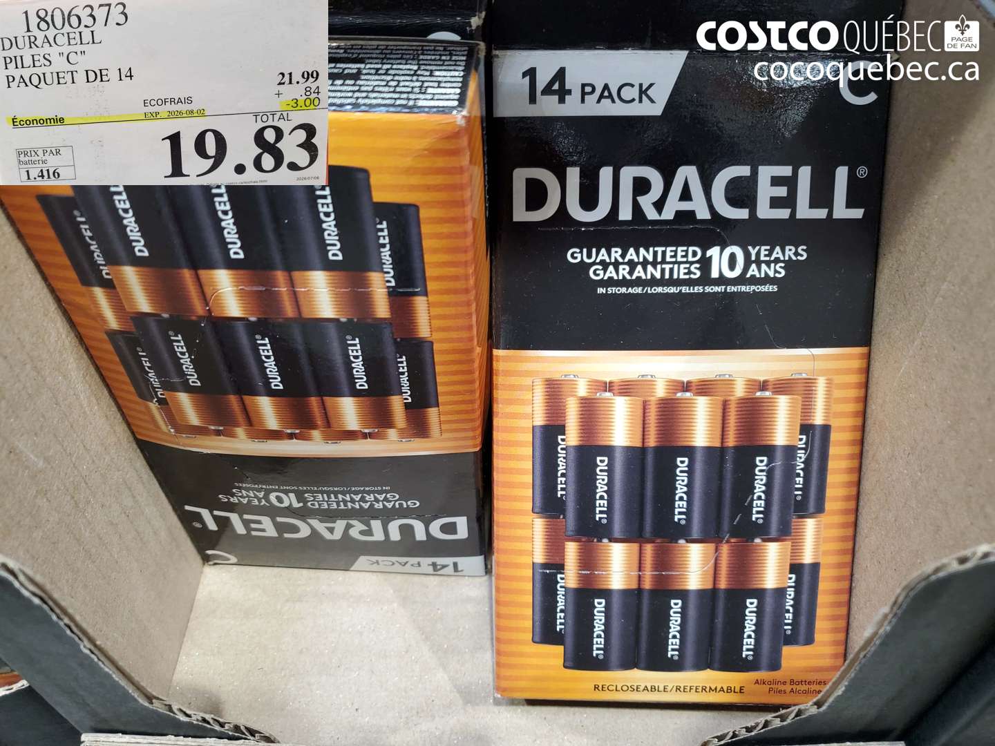 1806373 DURACELL PILES 