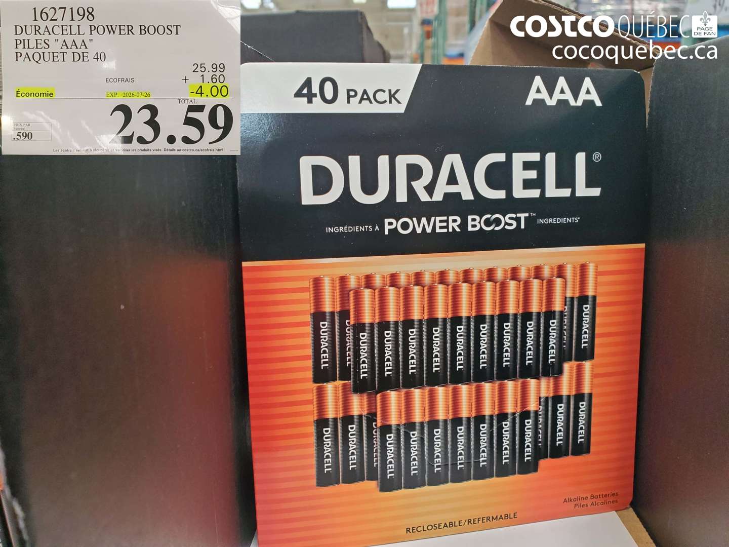 1627198 DURACELL POWER BOOST PILES 