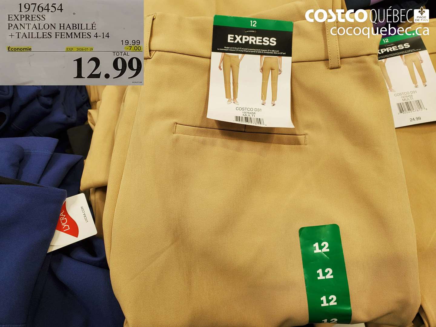 1976454 EXPRESS PANTALON HABILLÉ +TAILLES FEMMES 4-14 ($7.00 INSTANT SAVINGS EXPIRES ON 2026-07-19) $12.99