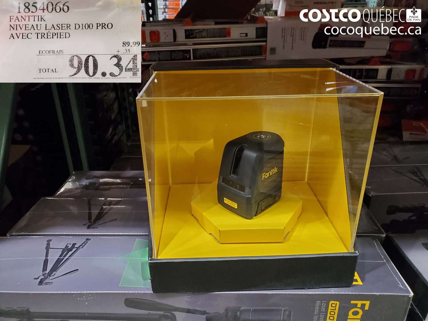 1854066 FANTTIK NIVEAU LASER D100 PRO AVEC TRÉPIED $90.34