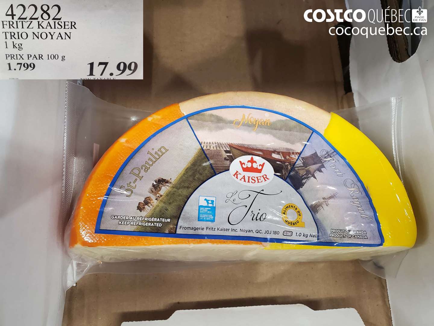 42282 FRITZ KAISER TRIO NOYAN 1 KG $17.99