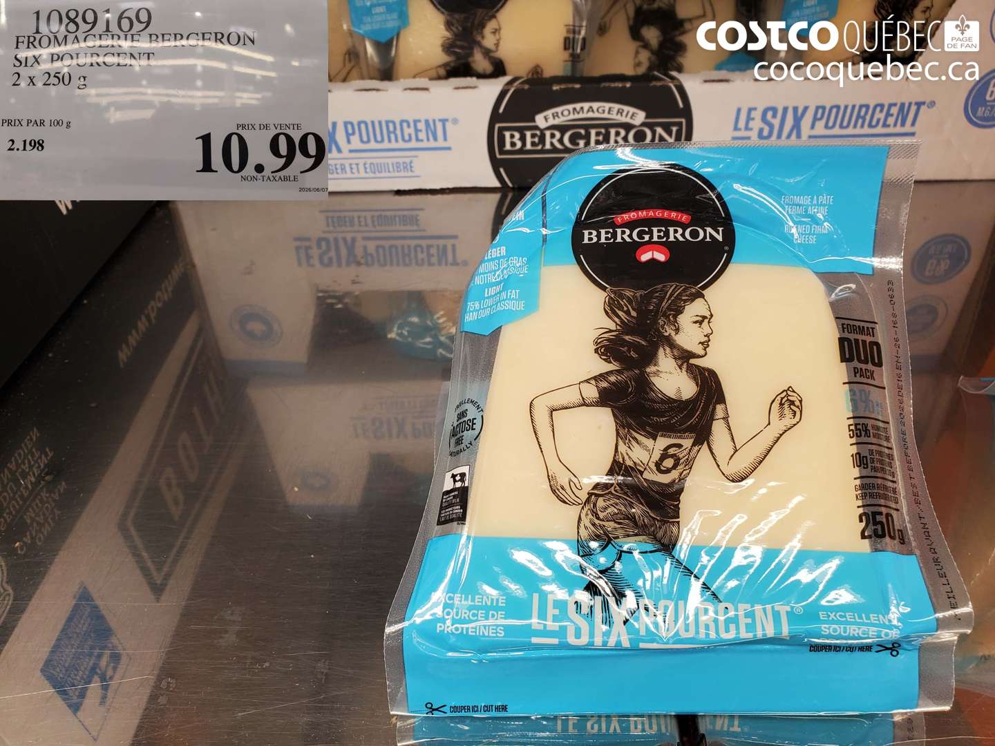 1089169 FROMAGERIE BERGERON SIX POURCENT 2 X 250 G $10.99
