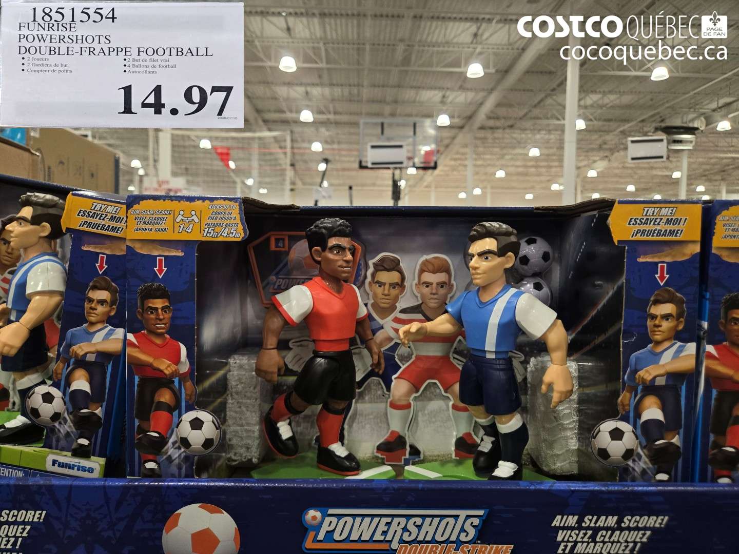 1851554 FUNRISE POWERSHOTS DOUBLE-FRAPPE FOOTBALL $14.97
