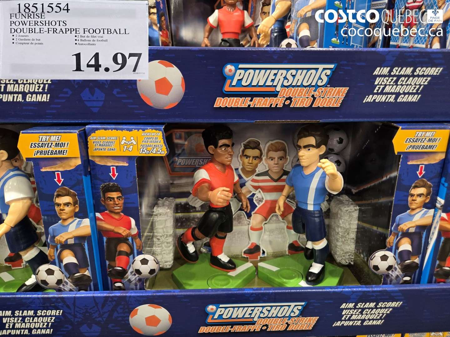 1851554 FUNRISE POWERSHOTS DOUBLE-FRAPPE FOOTBALL $14.97