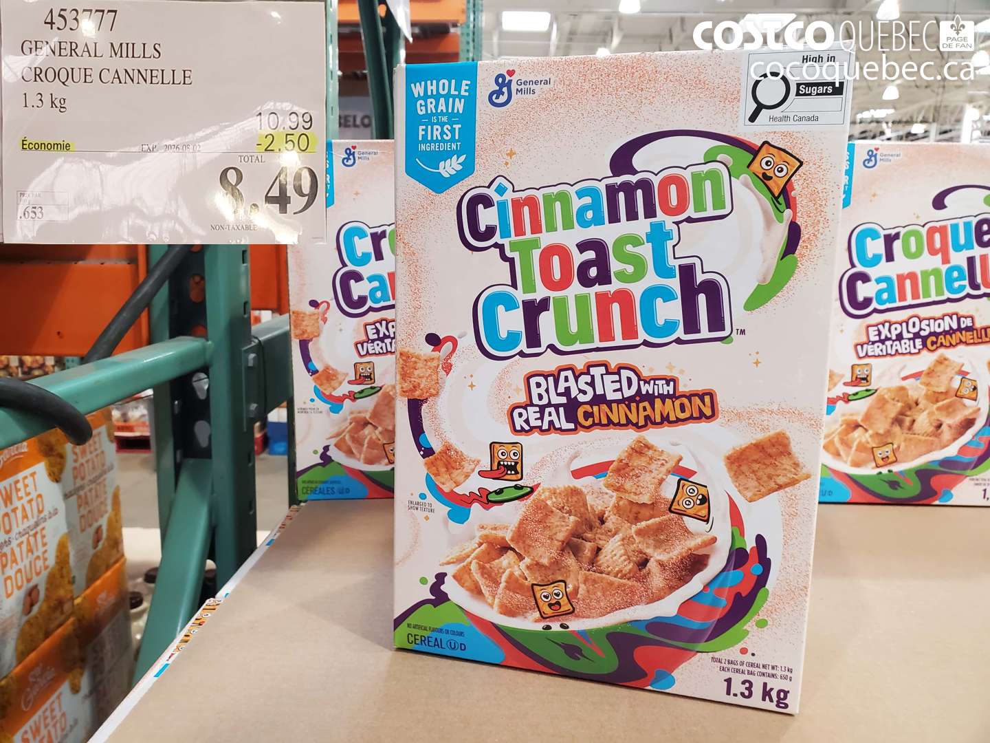 453777 GENERAL MILLS CROQUE CANNELLE 1.3 KG ($2.50 INSTANT SAVINGS EXPIRES ON 2026-08-02) $8.49