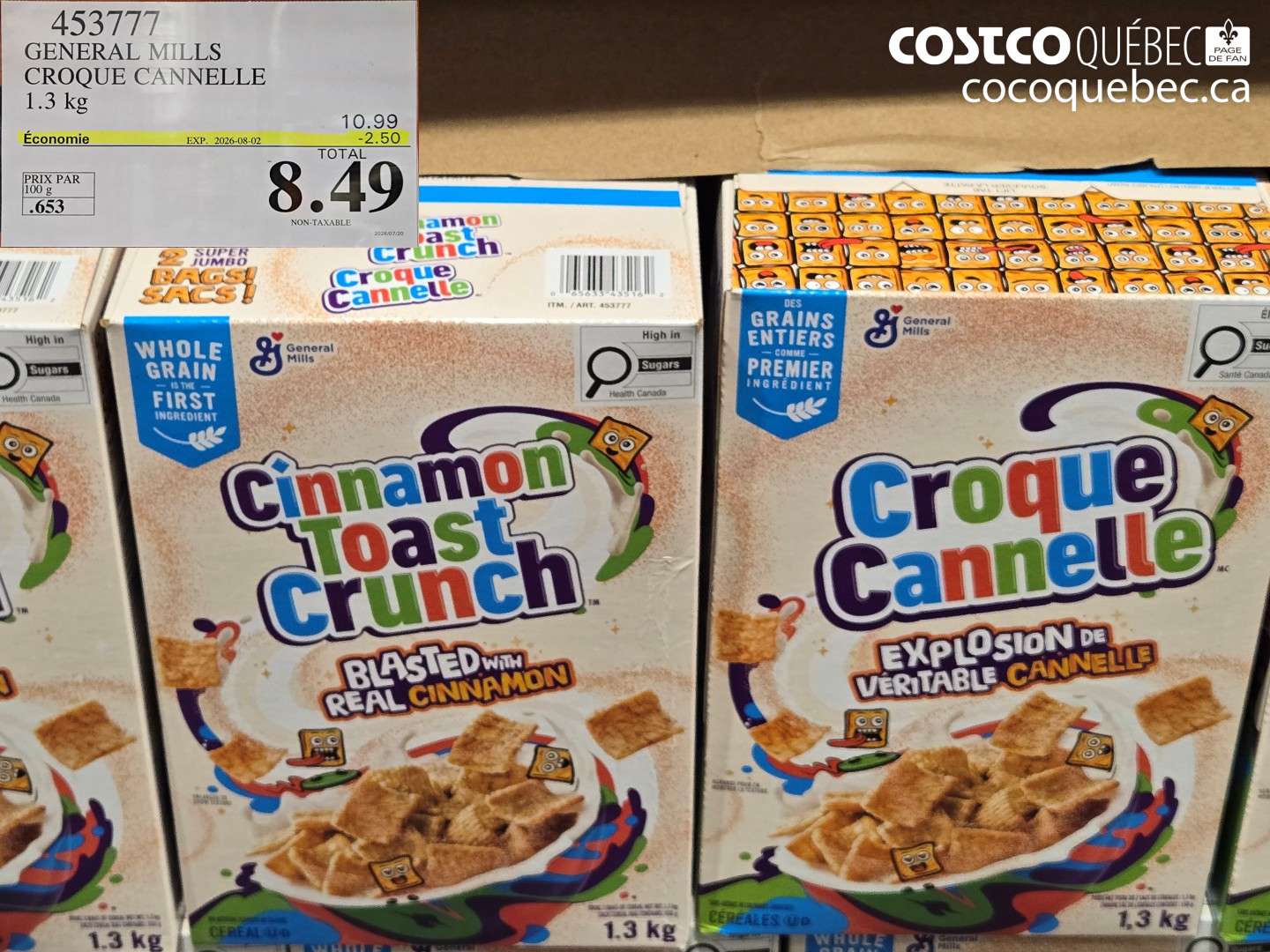 453777 GENERAL MILLS CROQUE CANNELLE ($2.50 INSTANT SAVINGS EXPIRES ON 2026-08-02) $8.49