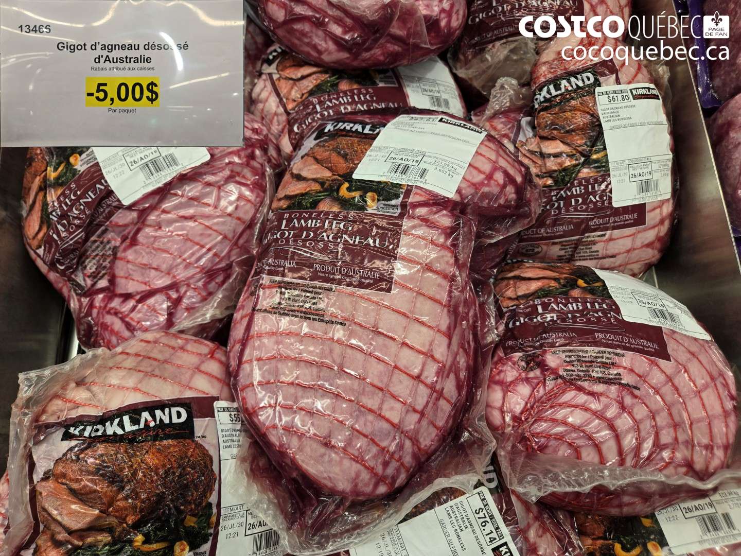 13466 GIGOT D’AGNEAU DÉSOSSÉ D'AUSTRALIE ($5.00 INSTANT SAVINGS)