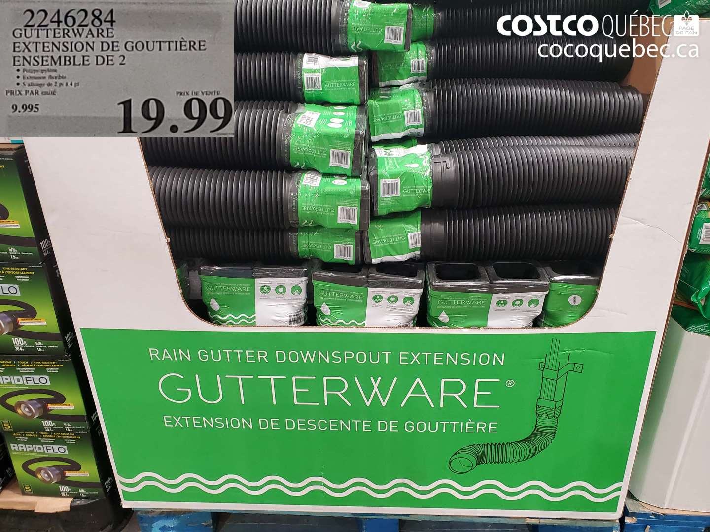 2246284 GUTTERWARE EXTENSION DE GOUTTIERE ENSEMBLE DE 2 $19.99