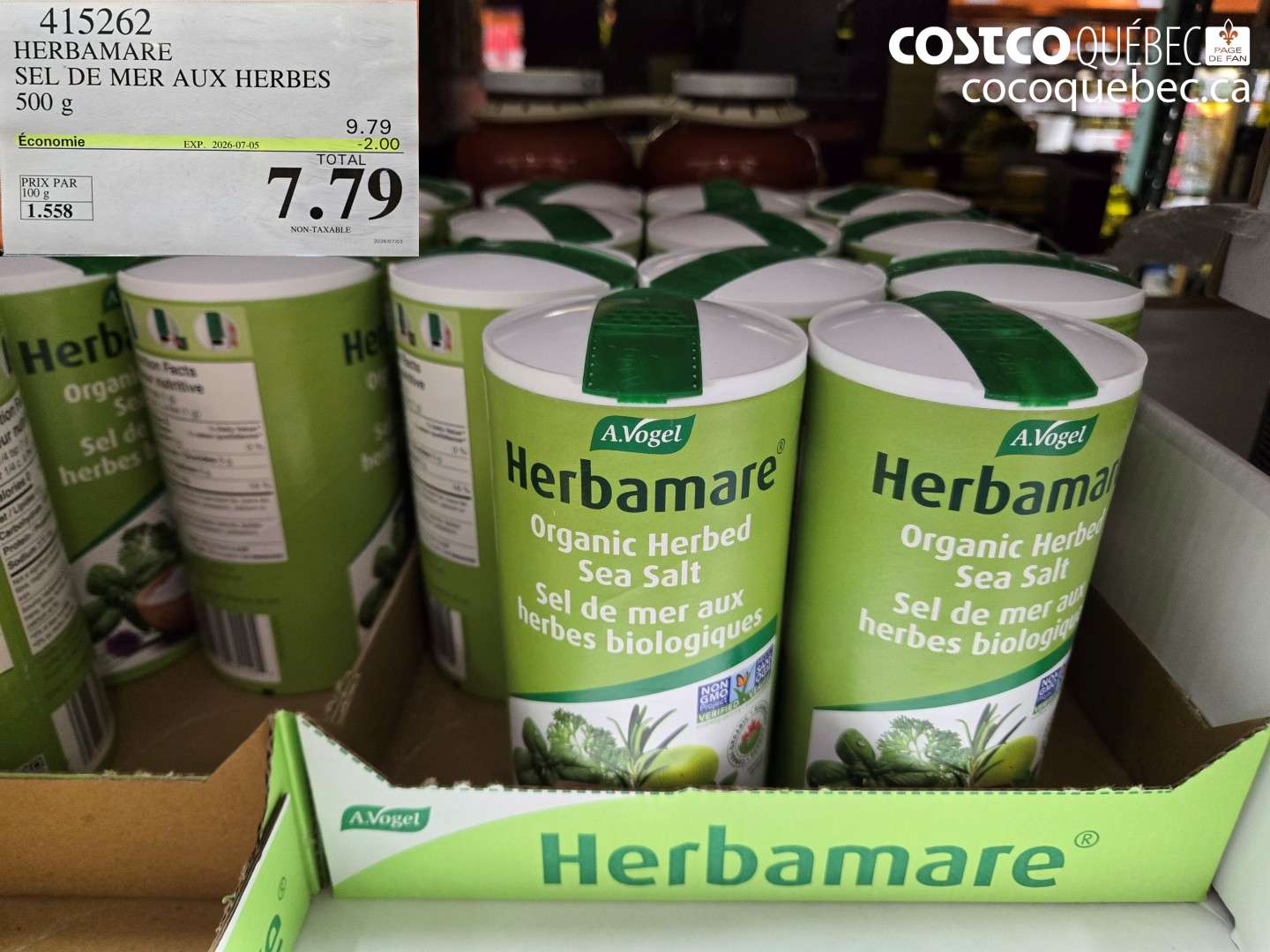 415262 HERBAMARE SEL DE MER AUX HERBES ($2.00 INSTANT SAVINGS EXPIRES ON 2026-07-05) $7.79