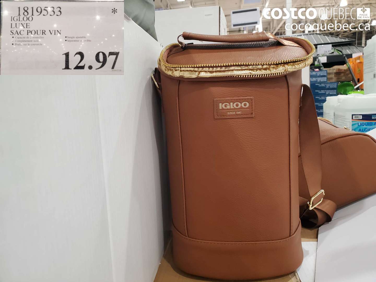 1819533 IGLOO LUXE SAC POUR VIN $12.97