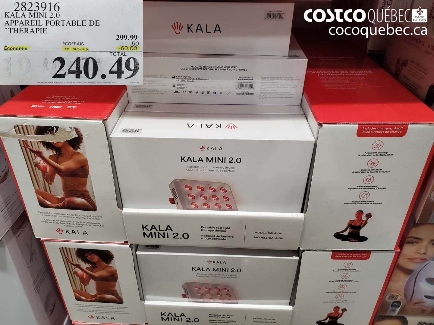 2823916 KALA MINI 2.0 APPAREIL PORTABLE DE THÉRAPIE ($60.00 INSTANT SAVINGS EXPIRES ON 2026-07-26) $240.49