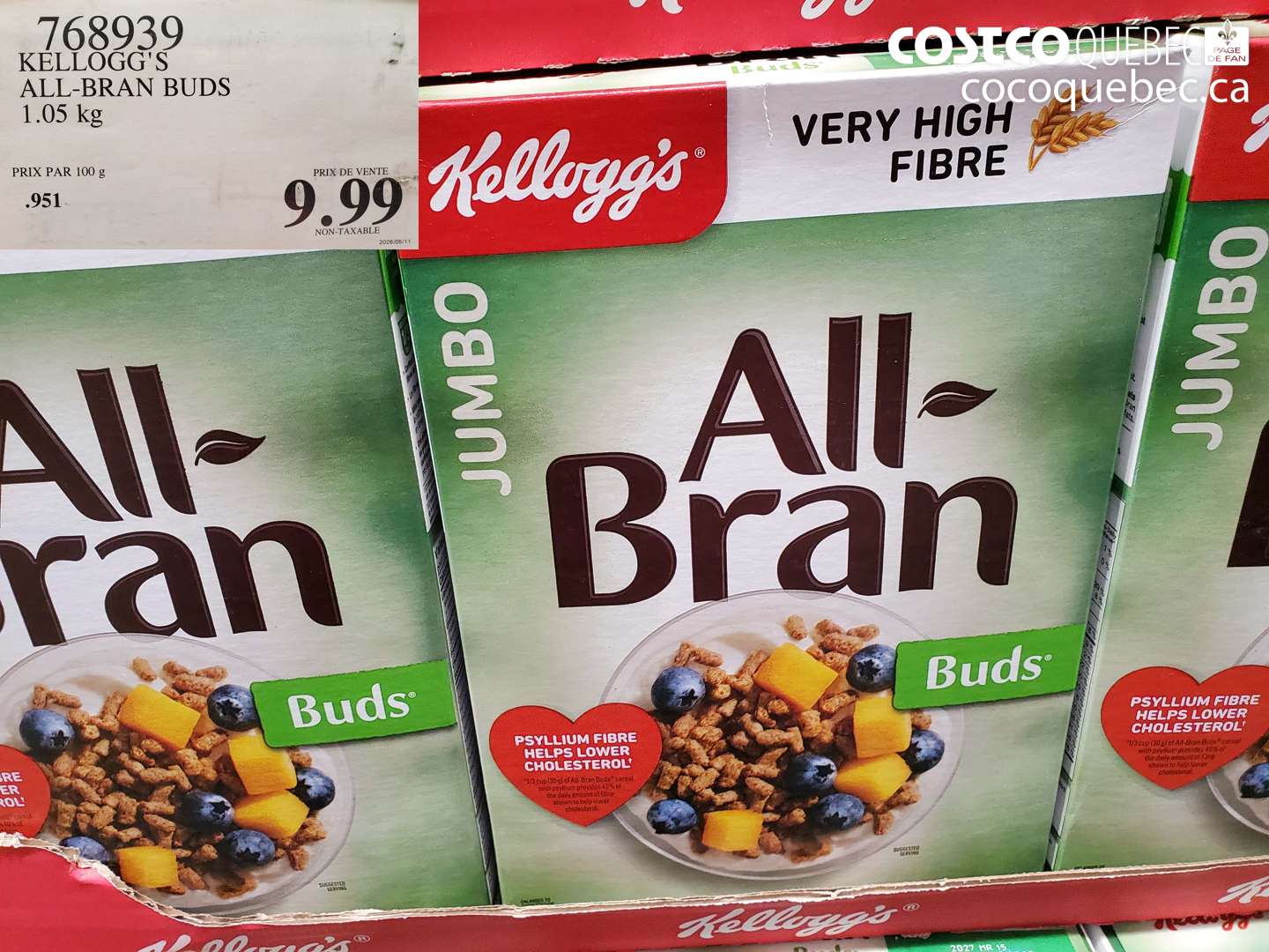 768939 KELLOGG'S ALL-BRAN BUDS 1.05 KG $9.99