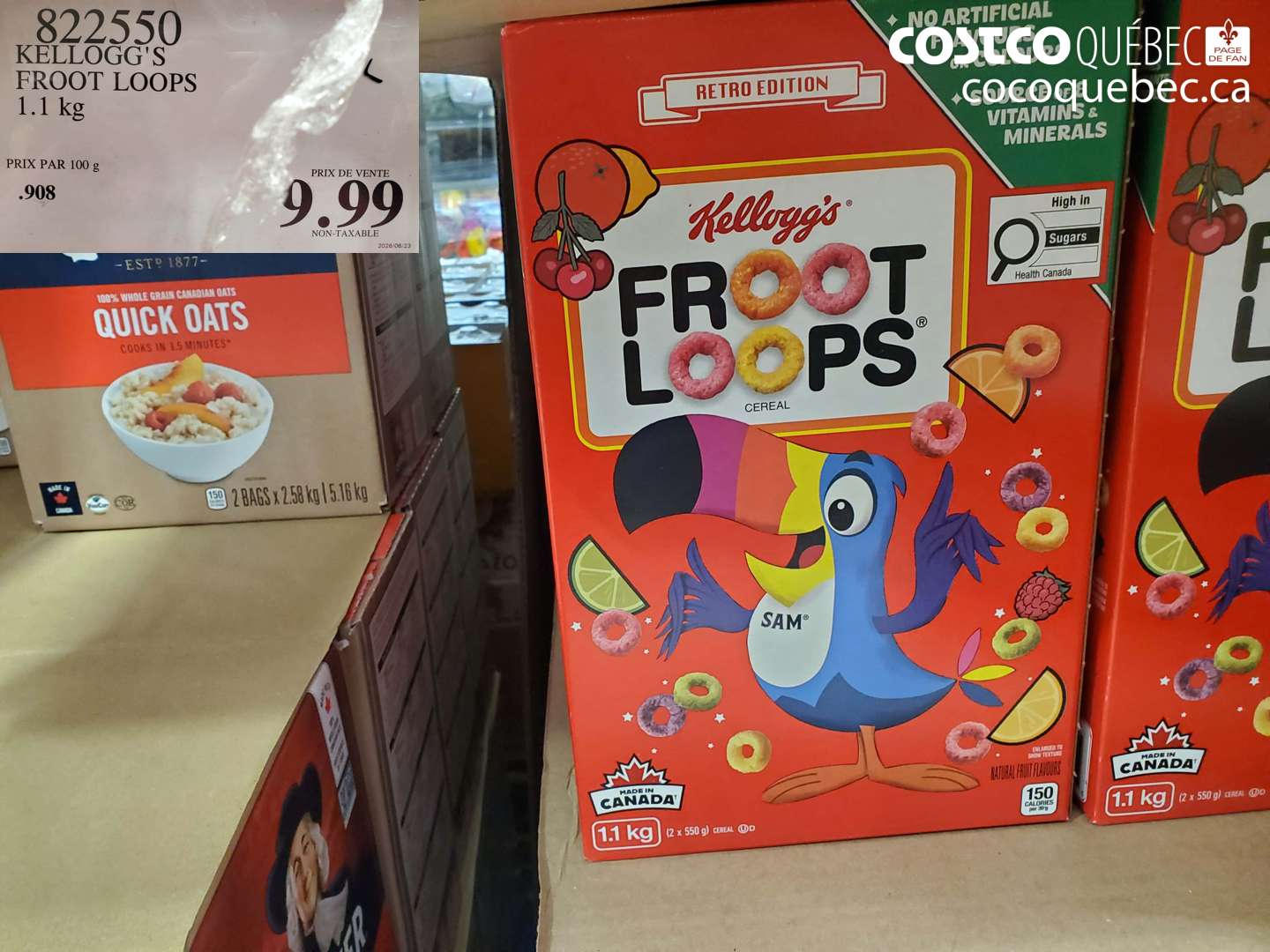 822550 KELLOGG'S FROOT LOOPS 1.1 KG $9.99