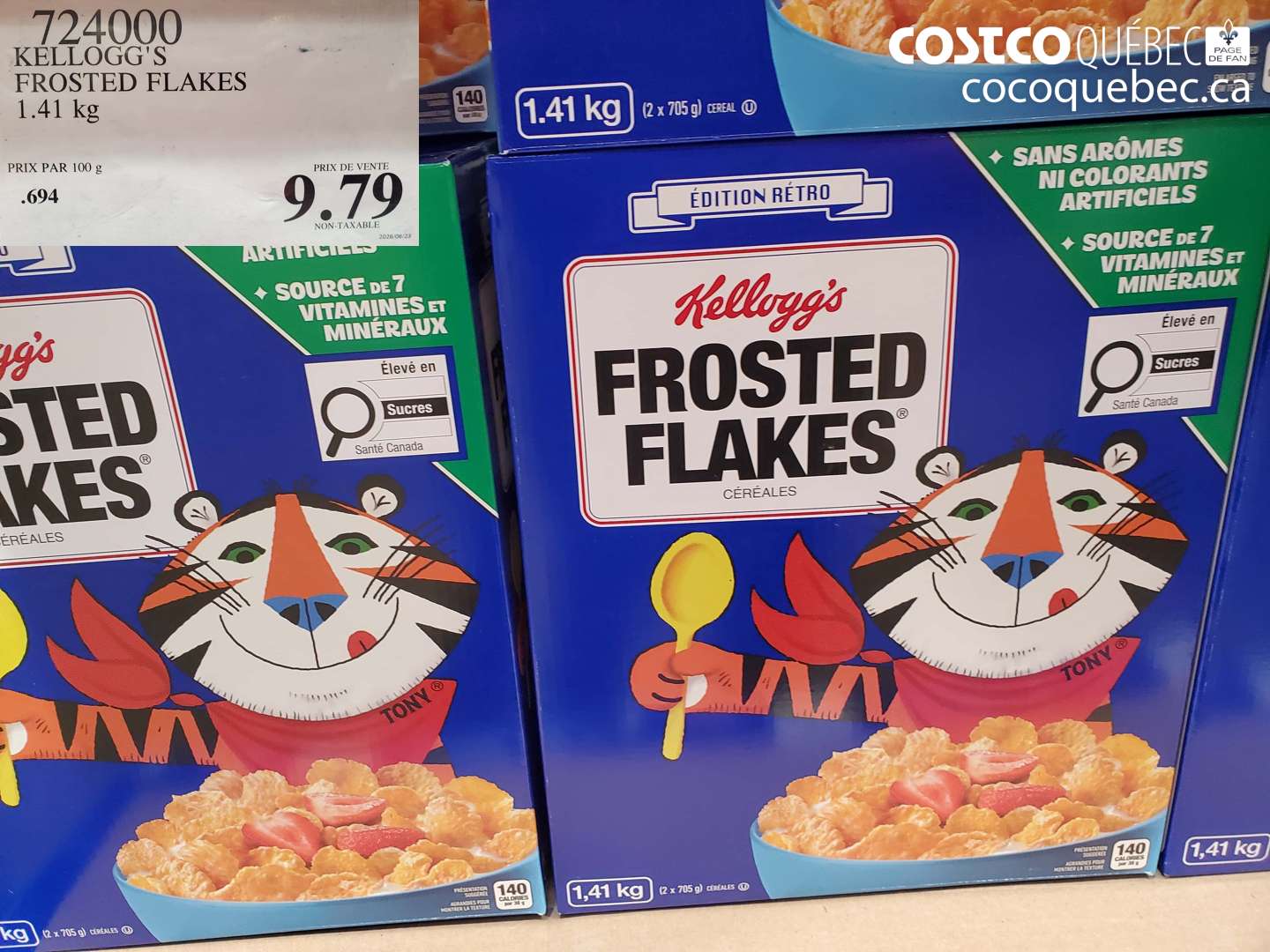 724000 KELLOGG'S FROSTED FLAKES 1.41 KG $9.79