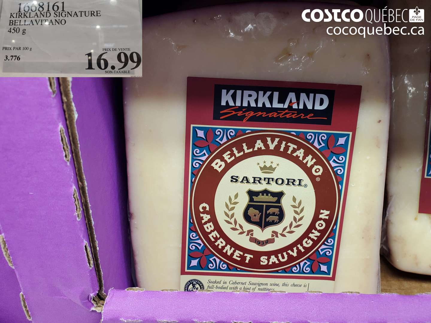 1668161 KIRKLAND SIGNATURE BELLA VITANO 450 G $16.99