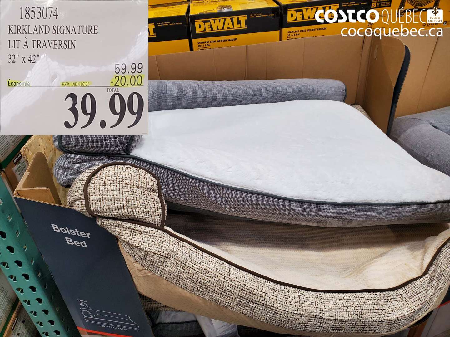 1853074 KIRKLAND SIGNATURE LIT À TRAVERSIN 32