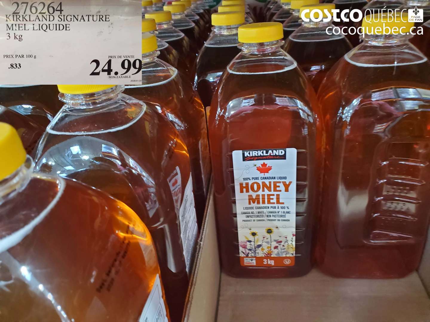 276264 KIRKLAND SIGNATURE MIEL LIQUIDE 3 KG $24.99