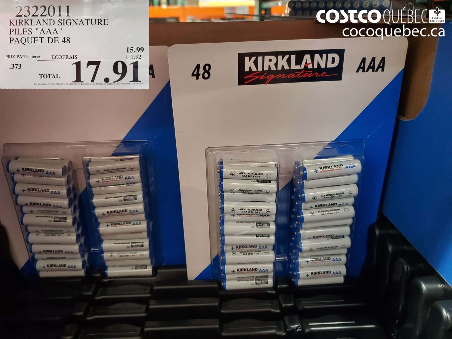 2322011 KIRKLAND SIGNATURE PILES