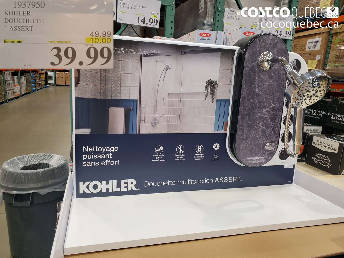 1937950 KOHLER DOUCHETTE ($10.00 INSTANT SAVINGS EXPIRES ON 2026-08-02) $39.99