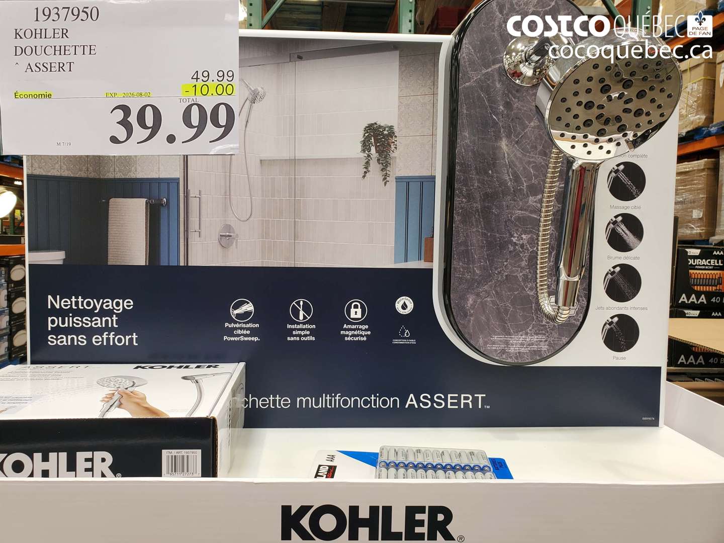1937950 KOHLER DOUCHETTE ASSERT ($10.00 INSTANT SAVINGS EXPIRES ON 2026-08-02) $39.99